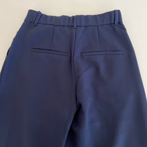 excellent A&F Sloane Tailored Wide Leg Pant / navy / 27 short - Picture 9 of 12